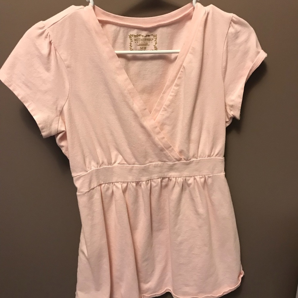 Pretty in Pink Maternity Top - Perfect for spring!